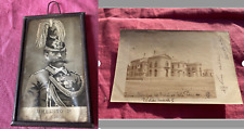 RARE ANCIENT LOT King Umberto I : Frame with King's Signature - 1882 + card picture