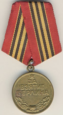 Soviet Russian star order red Medal Banner For the Capture of Berlin  (3008)