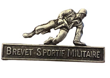 Brevet Sportif Militaire Pin G1469 Insignia Sports Elite Fighter Surplus New Old picture