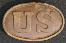 Civil War US Federal Union Army Belt Buckle Plate 'Puppy Paw' Type, Relic - Dug picture