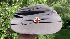 WW2 US American Red Cross Dress Uniform Hat Cap Wool Aid Worker picture