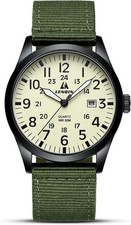 DAD'S Day Gift, Military Sport Nylon Strap Stylish for Men Waterproof Army