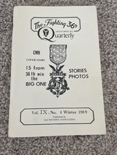 The Fighting 36th Historical Quarterly Magazine Winter 1989 Medal Of Honor Ed.
