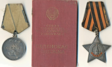 Soviet Russian POLIAK  red Orders star banner Glory and Bravery (3063 )