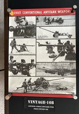 Vintage Soviet Anti-Tank Defense Poster 1980 AE GTA 30-009 Conventional Weapons