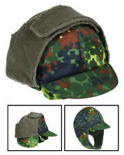 GENUINE GERMAN MILITARY FLECTARN CAMOUFLAGE WINTER CAP/HAT EAR FLAPS SIZE 7 1/2 picture