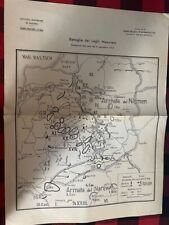 WORLD WAR I ORIGINAL MILITARY ITALIAN MAP  LAKE MASURIAN GERMAN RUSSIA 1914 C7-1 picture