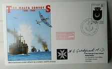 WW2 The Malta Convoy Petty Officer Herbert Goldspink MID HMS Dido Signed Cover