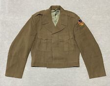 Vintage 1950s Military Army Jacket Coat Wool Size 38R Cropped O.D. M-1950 USA picture