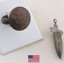 WW1 Russian EMPIRE Ring WWI Pendant ORTODOX Church SOLDIERs Trench ART Bullet RU picture