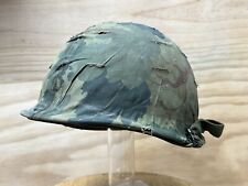 Original USMC Vietnam War Era M1 Helmet With Mitchell Camo Cover picture
