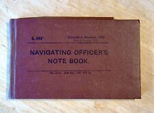 WW2 NAVIGATING OFFICERS NOTE BOOK NAVY RAF PAPERWORK NOTEBOOK BRITISH MILITARY picture