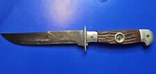 Vintage WW2 Fixed Blade Knife with Compass From Japan 6 1/4 Inches Long picture