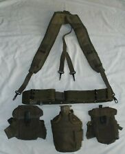 US Military LBE Set Pistol Belt Suspenders Ammo Pouches Canteen & Cover Alice picture