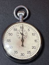 WWII Military Swiss Stopwatch by Sussex Vintage Partially Working Condition picture