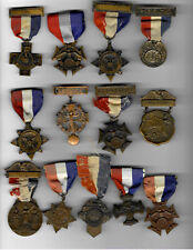 Original Lot Medal of 13 x US different City & Town WWI Victory Service Medals picture