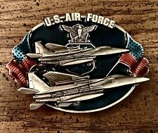 United States Air Force Belt Buckle Bergamot 1982 USA Planes Eagle  picture