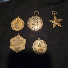 US Military Medal Lot x5 - Exceptional Civilian Service, Bronze Star, Named