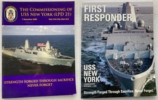 USS New York LPD 21 Commissioning Books – 2009 US Navy Ship Booklet Lot