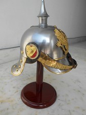 WWI GERMAN PRUSSIAN PICKELHAUBE HELMET BRASS ACCENTS IMPERIAL OFFICER HALLOWEEN