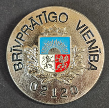 Latvia Republic Badge of the Latvian Volunteer Self-Defense Unit №2120 #2072