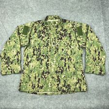 US Navy Jacket Men Large Green Digital Camo USN Type III Working Uniform Ripstop picture