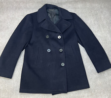 VINTAGE US Navy Jacket Mens Size 40 Wool Peacoat 1960s Blue Lined DA-36-243-QM picture