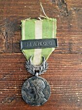French Campaign Medal Morocco Expedition 19109 w Document picture