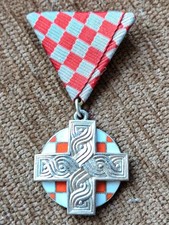 🔴CROATIA Military Order of the Croatian Cross - Ag. silver 35.00g🔴