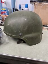 US MSA Gallet TC 2000 TC2000 Combat Military Helmet Large SN 449 411 Used Green picture