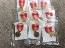 LOT of 9 Vanguard NATIONAL DEFENSE SERVICE MEDAL & RIBBON  - FULL SIZE picture