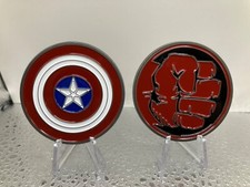 Captain America Brave New World 2" Medallion Challenge Coin, Antique silver