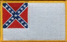 MILITARY EMBROIDERED PATCH - 2nd CONFEDERATE PATCH -- IRON-ON - NEW 3.5