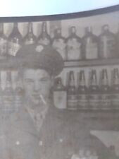 WW2 Photo Soldier GI Smoking Alcohol Vintage Military Lot of 2 picture