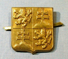 Czechoslovakia Military Ushanka Pin Badge Army Czech Slovak Slovakia CSFR Hat