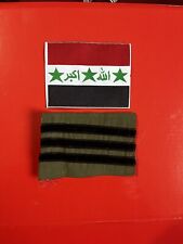 Iraq-Vintage Iraqi Army SERGEANT Rank  With Iraqi Flag picture