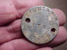 WW1 ID Dogtag-24th Infantry-Buffalo soldiers-found Columbus NM-Mexican Border #3 picture