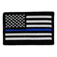VELCRO® BRAND Fastener Morale HOOK PATCH US Flag USA Thin Blue Line Forward 3x2