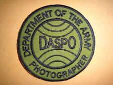 Vietnam War Subdued Patch Department of The Army PHOTOGRAPHER DASPO picture