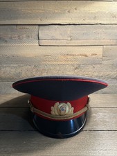 Vin OLD Soviet Military Officer Visor Police MVD Cap Hat Sz 58 USSR ORIGINAL EUC