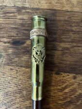 US Army Ranger Swagger Stick Wood / Brass W/ picture