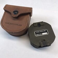 M2 Military Compass and Carring Case Vintage WWII picture
