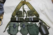 US Military Issue Alice Field Gear Web Belt Suspenders Ammo Pouches Canteen Set picture