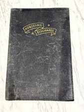 WW2 US Honorable Discharge Service Record Certificate Document Award Folder