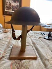 World War One or Two US Army Helmet w/stand Trench Art Great Condition picture
