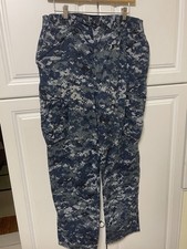 US Navy Trousers Working Large Regular Digital Camo Blue Camouflage Pants