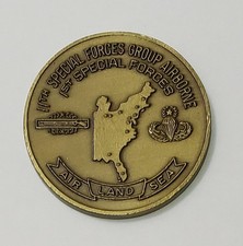 1st Special Forces 11th Special Forces Group Airborne Volunteers Challenge Coin