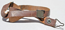 RARE WW 2 GREEN FLAT BUCKLE US M-1 HELMET LINER LEATHER CHINSTRAP ORIGINAL picture