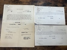 WWII 1942 US Army War Department Restricted Promotion Orders Documents Lot of 3