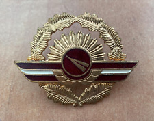 Latvian Airlines Circa:1995,Brass, Enamel  Cockade Badge Wings picture